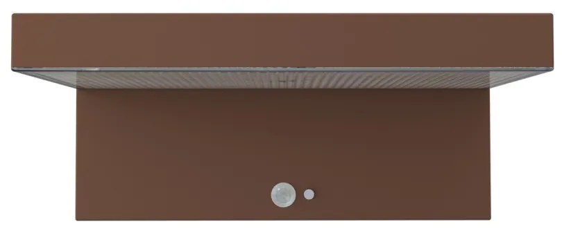 Applique LED Solare Minimal Corten con Sensore di Movimento Colore Bianco Naturale 4.000K