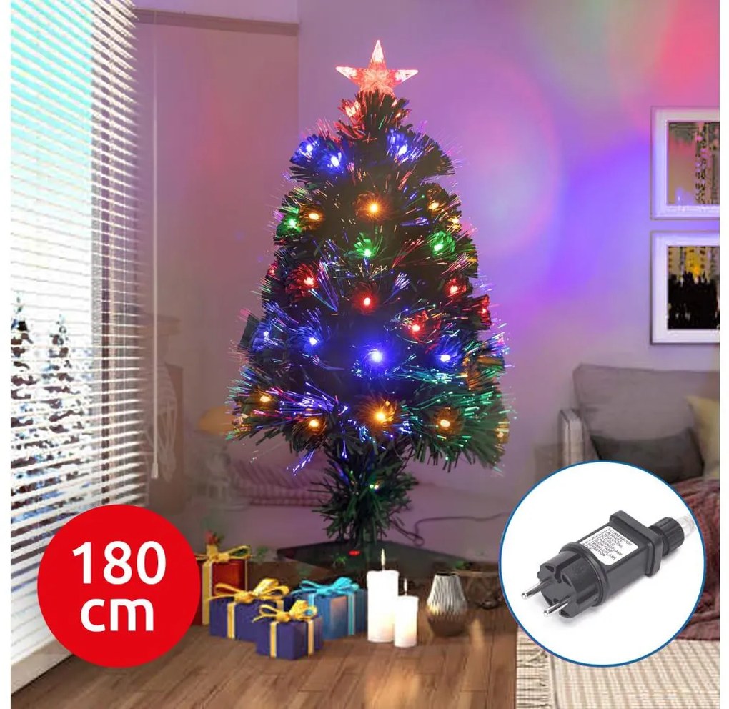 Aigostar - Albero di Natale da esterno LED/6W/230V 180 cm IP44 multicolore