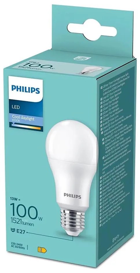 Lampadina LED Philips A60 E27/13W/230V 6500K