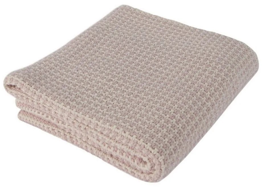 Coperta per neonati in cotone rosa Lee, 90 x 90 cm - Homemania Decor