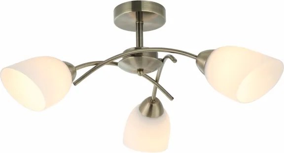 Lampadario a plafone DONNA 3xE27/60W/230V patina