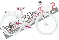 Bici Bambina MBM Fleur 24 pollici 6 Velocit colore Bianco