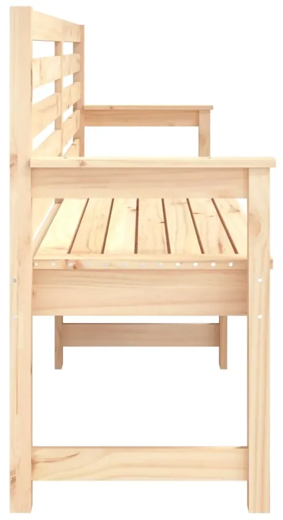 Panca da giardino 203,5x48x91,5 cm in legno massello di pino