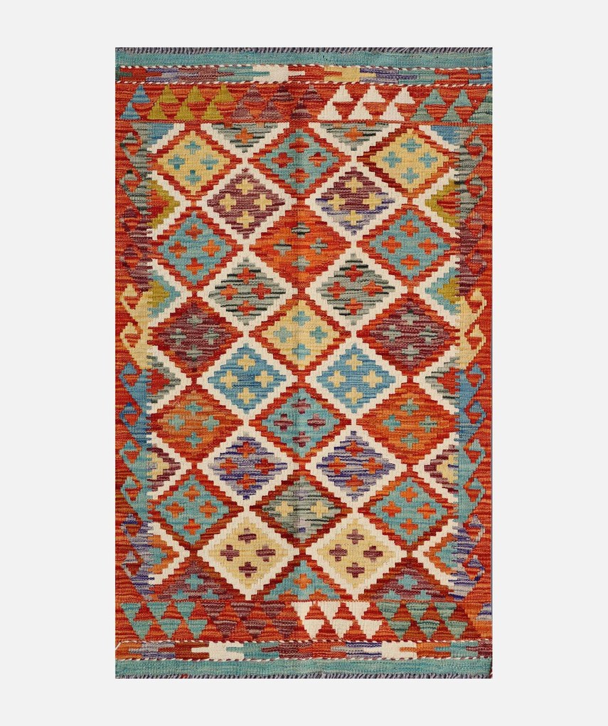 Kilim Tappeto 130 x 80 (Pakistan) Tessuto A Mano