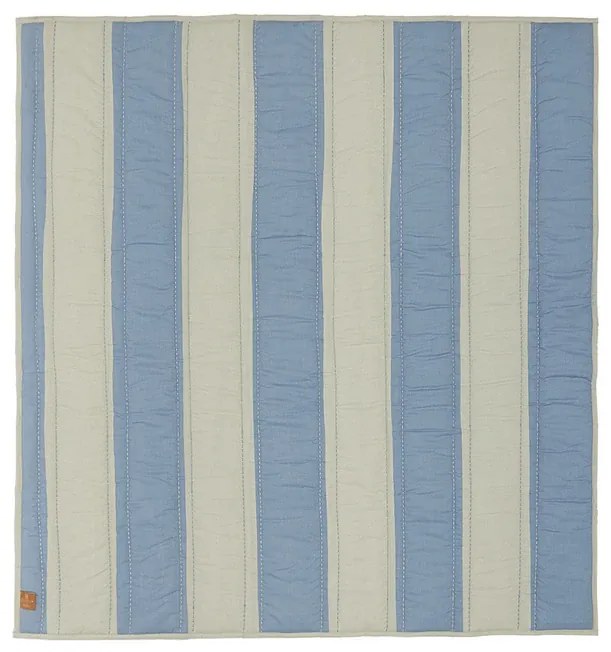 Striped Quilted Copriletto Blu/Clay - OYOY Living Design