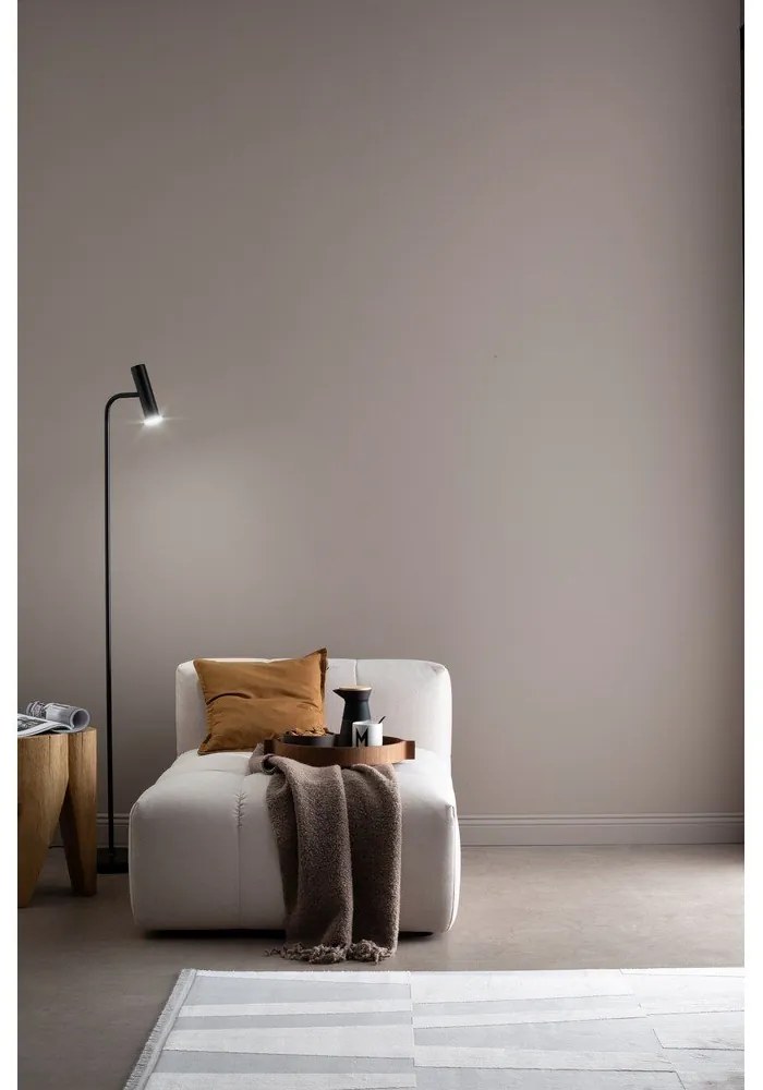 Lampada da terra nera a LED dimmerabile (altezza 154 cm) Stina - Fischer &amp; Honsel