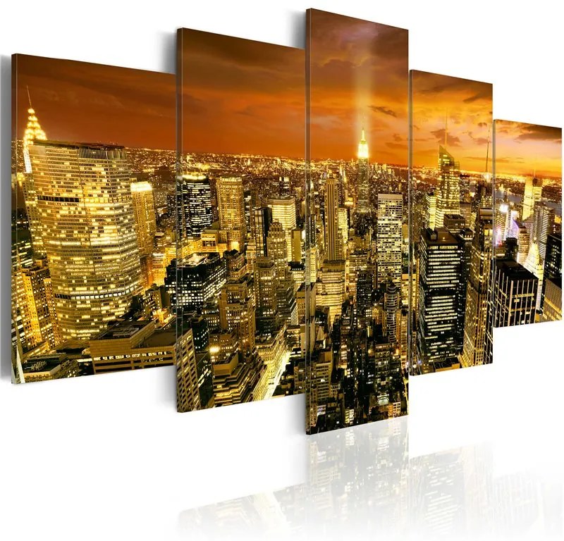 Quadro New York ambra