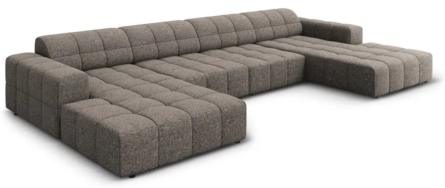 Divano angolare in grigio scuro (a forma di "U") Chicago – Cosmopolitan Design