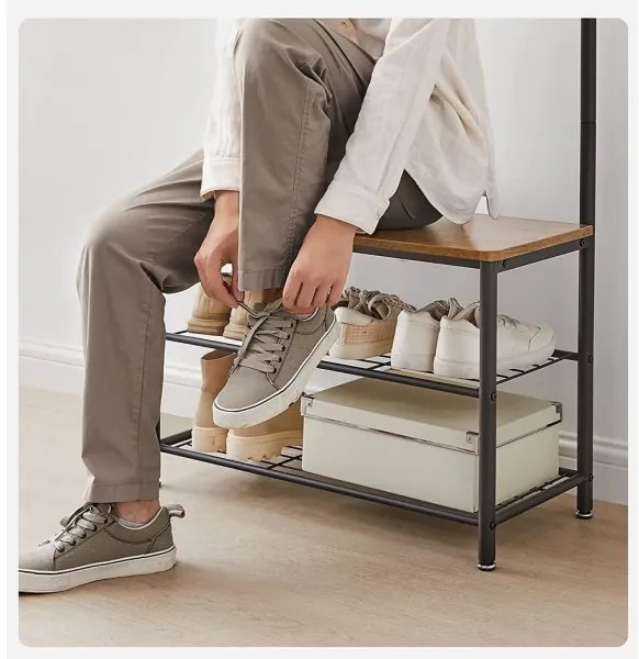 Appendiabiti da terra NAVOR marrone/nero