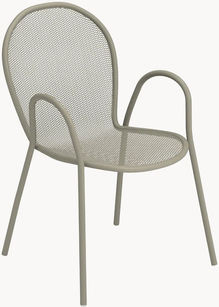 Sedia da giardino impilabile con braccioli Ronda