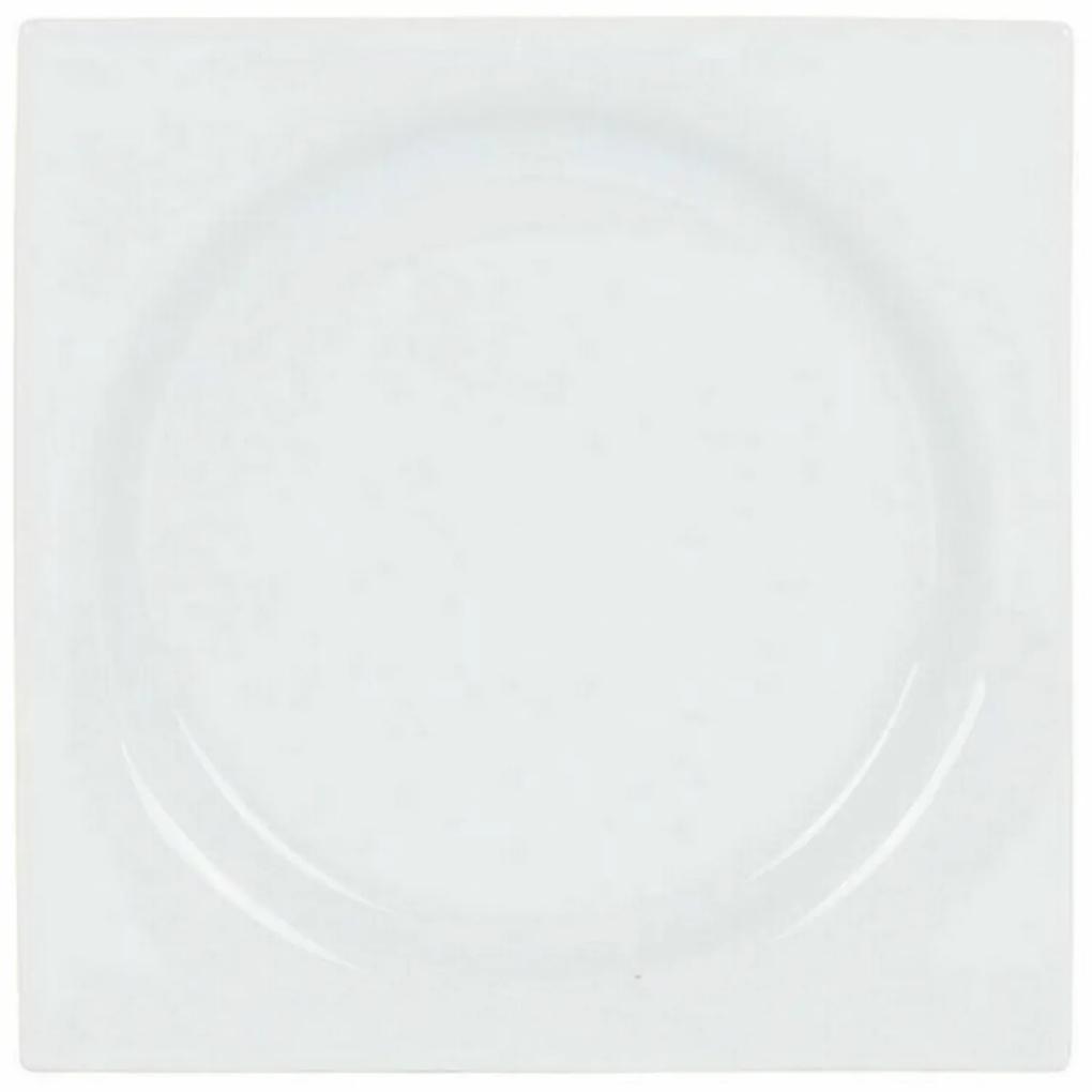 Piatto da Dolce Inde Zen Porcellana Bianco 18 x 18 x 2,5 cm (6 Unità)