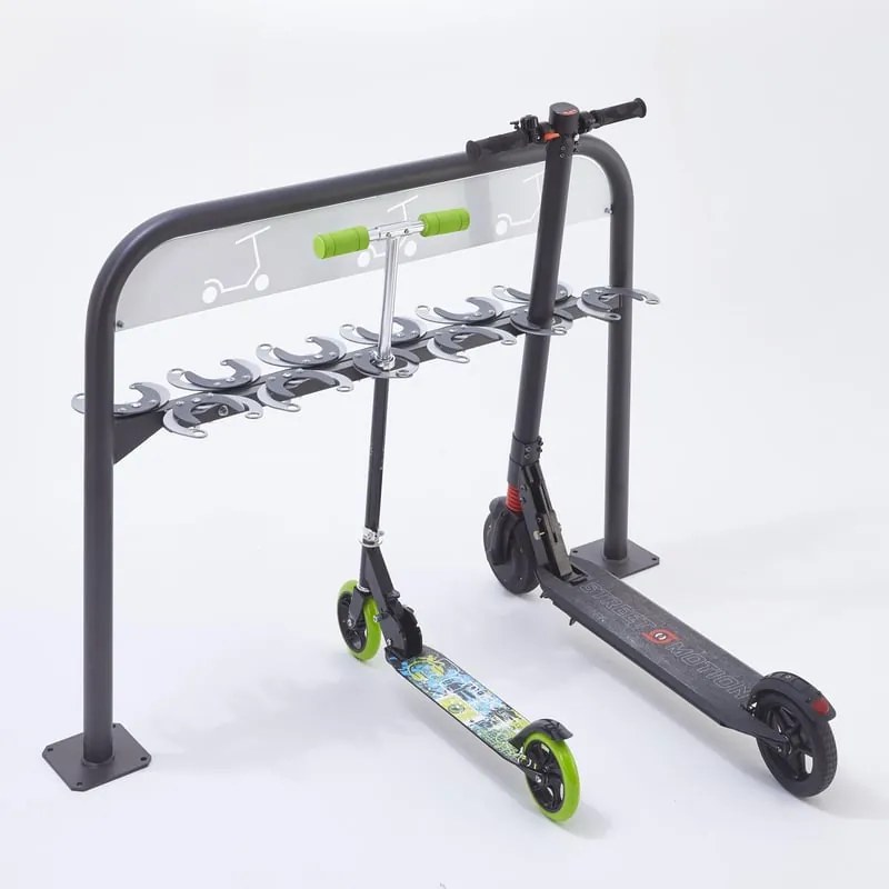 Supporto bicicletta da pavimento per 12 posti L 23 x H 94 cm