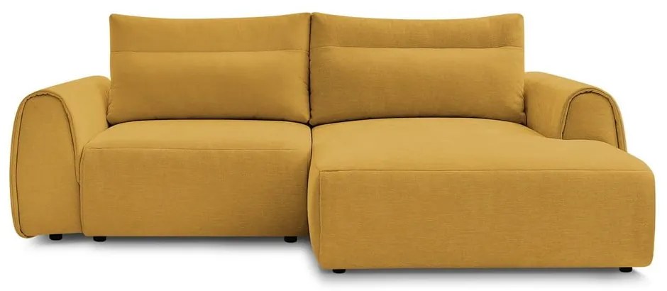 Divano angolare in giallo ocra Aden – Bobochic Paris