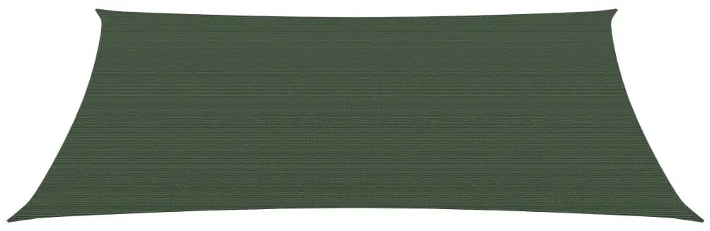 Vela Parasole 160 g/m² Verde Scuro 3,5x4,5 m in HDPE