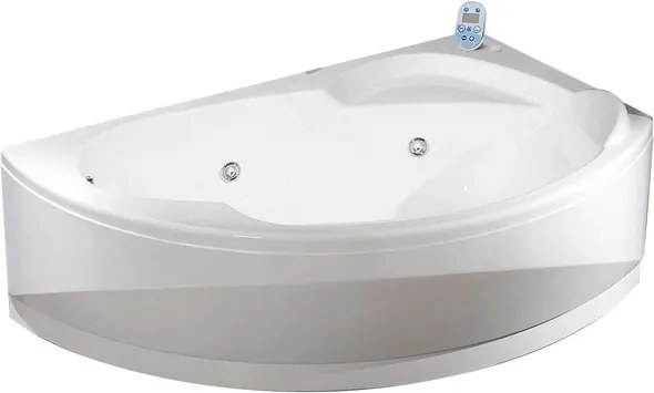 Vasca idromassaggio full optional con schienale dx SAMOA bianco 150 x 85 cm 5 idro jets whirlpool orientabili con 12 jets airpool