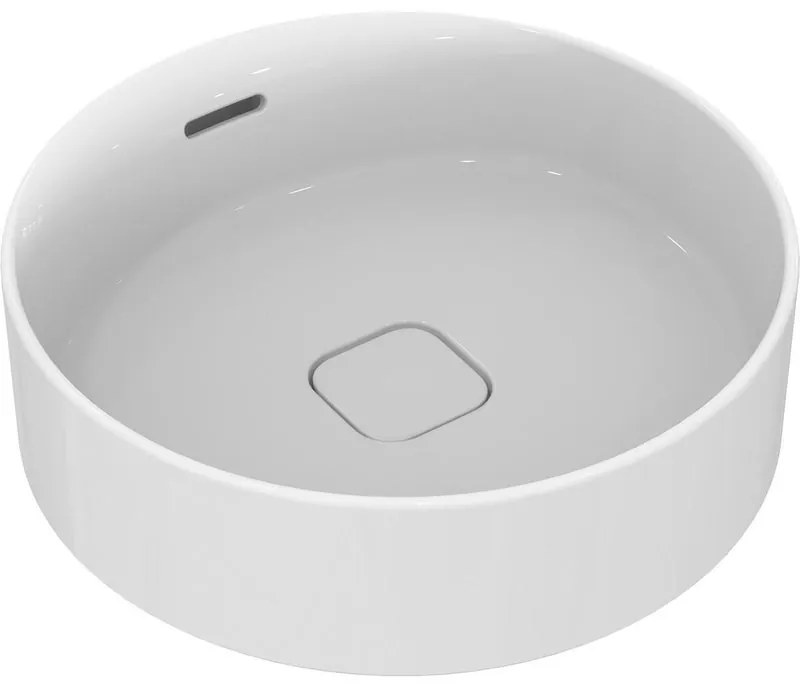 Lavabo da appoggio Strada II rettangolare in ceramica L 45 x P 45 x H 13 cm bianco