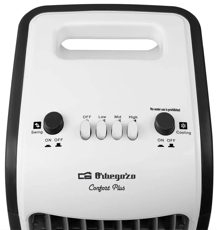 Climatizzatore Multifunzione Orbegozo Air 38 Freschezza e Purezza - Potente Purificazione dell'Aria - Ampio Serbatoio dell'Acqua - 3 Velocità di Ventilazione - Lamelle Oscillanti e Direzionali