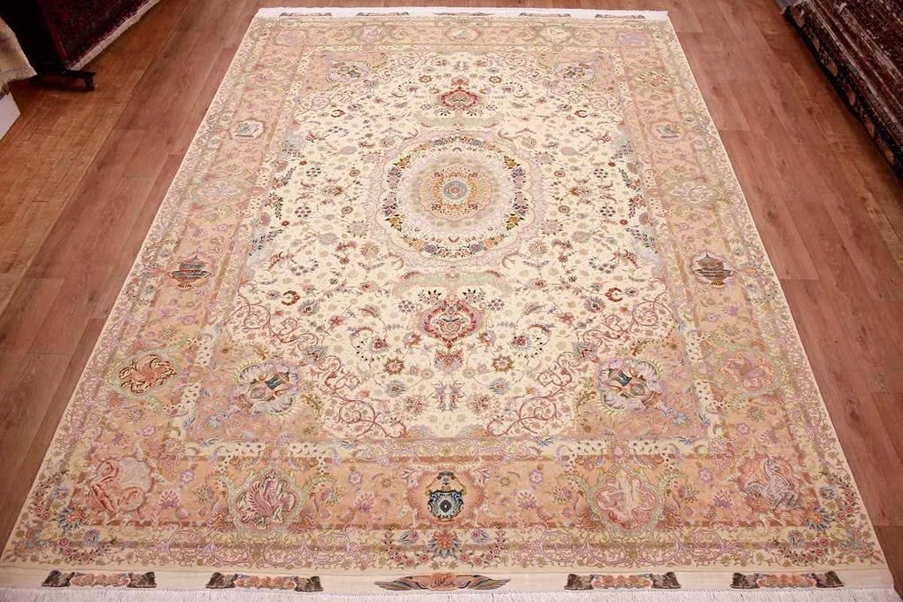 Tabriz Tappeto persiano 390x290 (Iran) Annodato A Mano