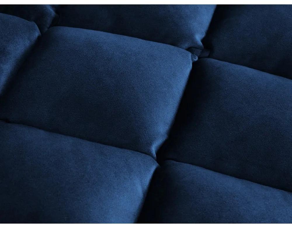 Sgabello in velluto blu scuro Flandrin - Interieurs 86