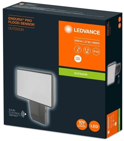 Ledvance - Riflettore da esterno a LED con sensore FLOOD LED/27W/230V IP55