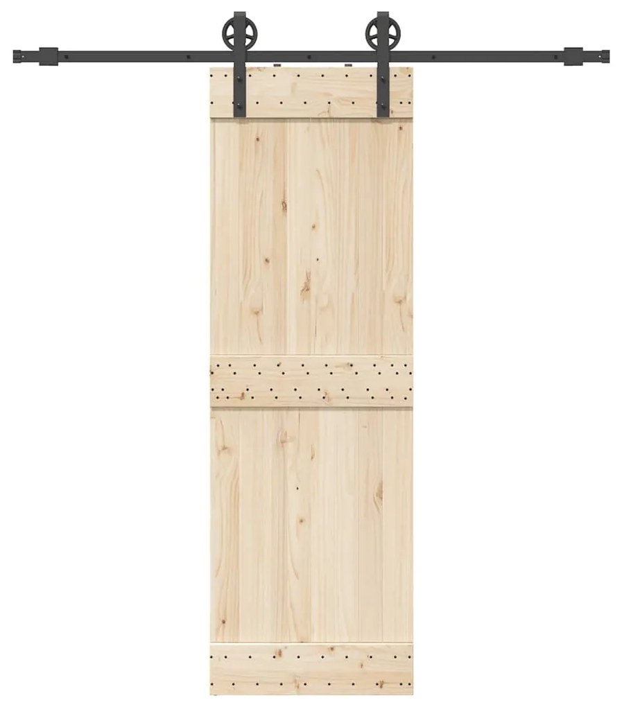Kit Di Binari Per Porte Scorrevoli 200 Cm Acciaio Nero /