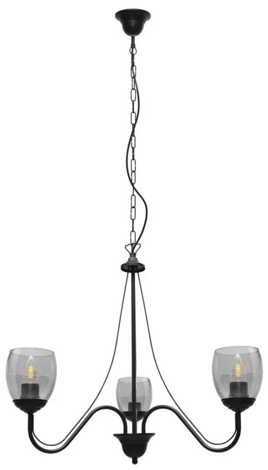 Lampadario a sospensione con catena ALLENA 3xE27/15W/230V