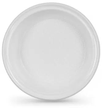 Set di piatti riutilizzabili Algon Rotondo Bianco 20,5 x 3 cm Plastica 100 Unità