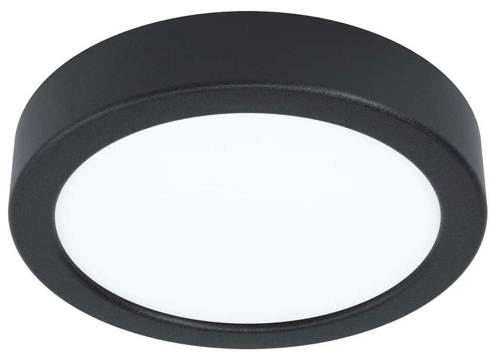 Plafoniera Moderna Fueva 5 Acciaio Nero Led Integrato 11W 4000K Ip20