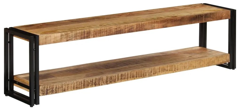 Mobile Porta Tv 150x30x40 Cm İn Legno Massello Di Mango /