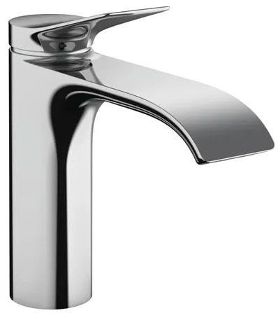 Rubinetto per lavabo a canna media getto a cascata d'acqua Vivenis cromato lucido HANSGROHE H 20.5 cm