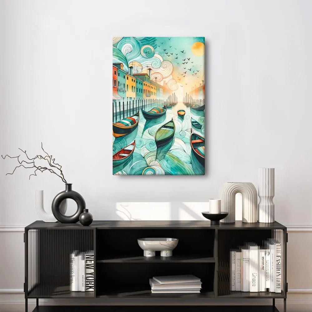 Quadro su tela – Venezia romantica al tramonto