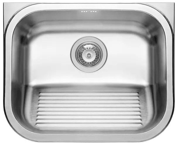Lavello 1 vasca in inox argento PYRAMIS Laundry L 45 x L 55 cm