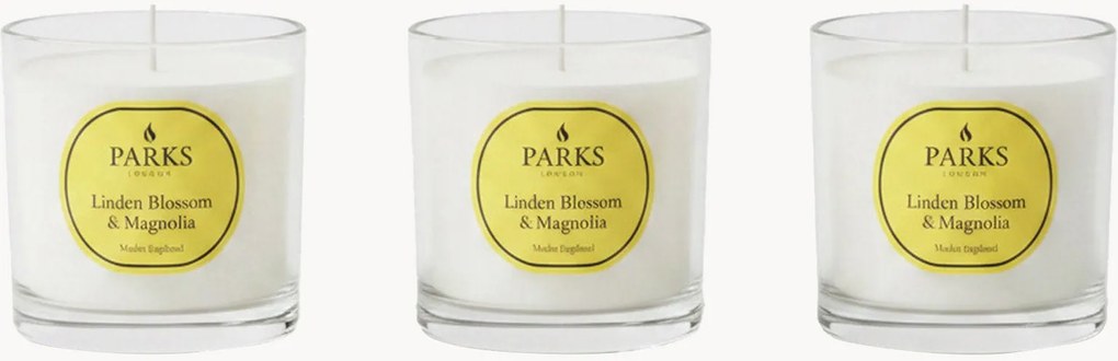 Set di 3 candele profumate fatte a mano Vintage Aromatherapy (fiore di tiglio, magnolia e muschio morbido)