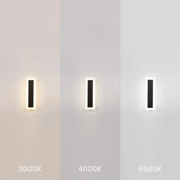 Applique da esterno LED WOW LED/10W/230V 3000/4000/6500K 30 cm IP54 nero