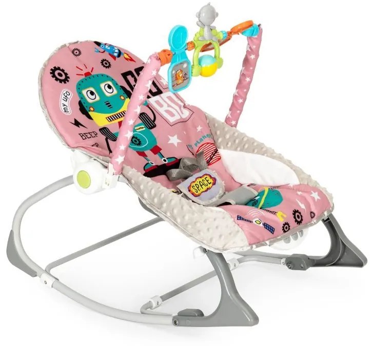 Sedia a dondolo per bambini ECOTOYS in rosa