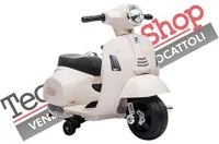 Moto Scooter Elettrico per Bambini Piaggio Vespa Mini GTS Super 6V colore Bianco