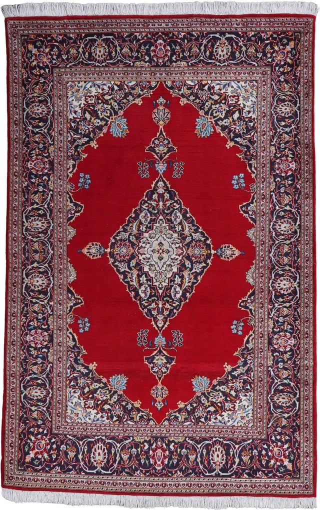 Kashan Tappeto 150 x 210 (Iran) Annodato A Mano