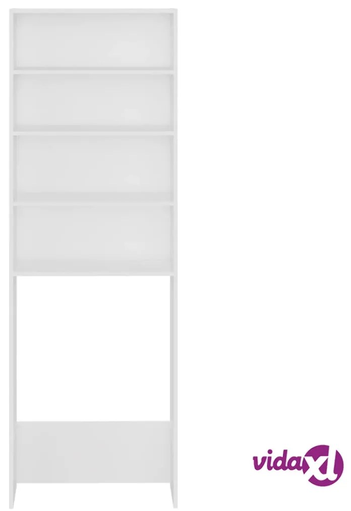 vidaXL Mobile per Lavatrice Bianco 64x24x190 cm