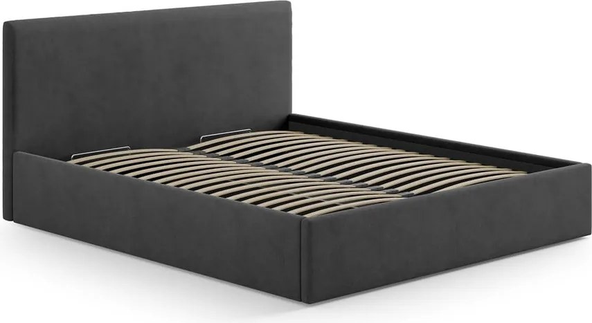 Testiera color antracite in imbottito 190,5x100 cm Remo – Micadoni