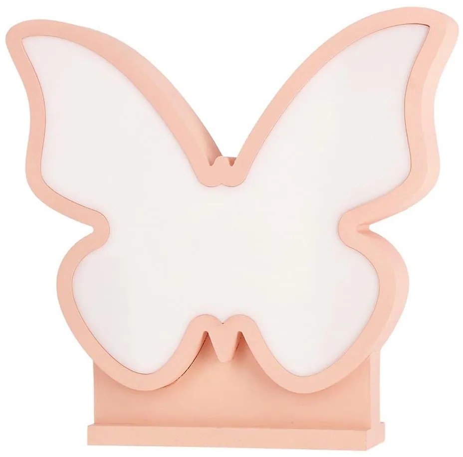 Lampada da scrivania per bambini a LED BUTTERFLY LED/14W/230V rosa