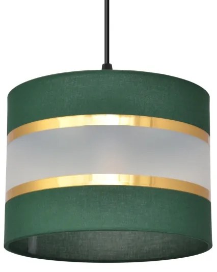Lampadario a sospensione con filo HELEN 4xE27/15W/230V verde/oro