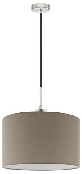 Eglo - Lampadario LED a cavo TUNJA 1xE27/60W/230V taupe