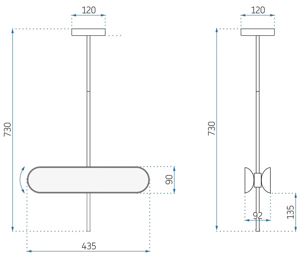 Lampada LED APP832-CP GOLD