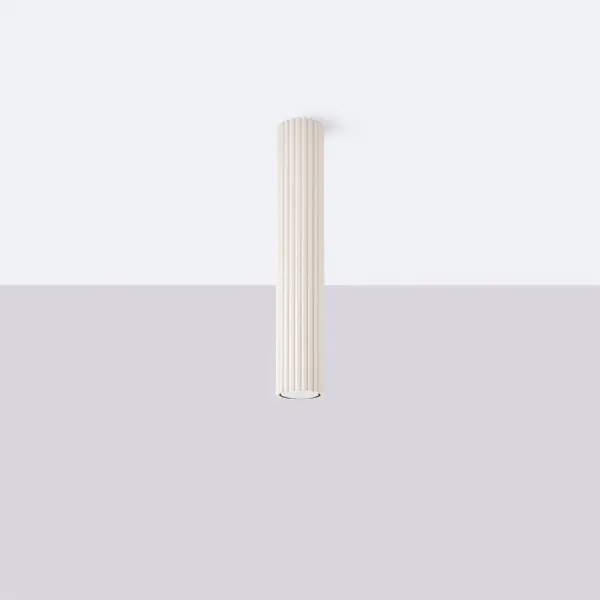 Sollux SL.1590 - Faretto KARBON 1xGU10/10W/230V 40 cm color crema