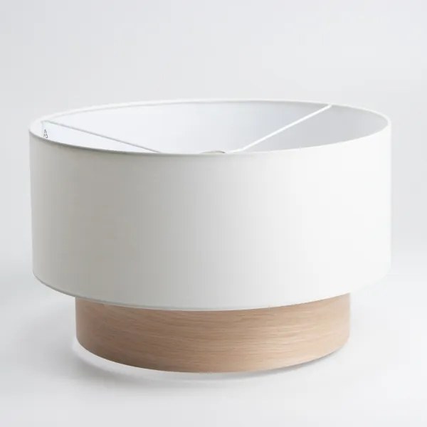 Brilagi - Lampada a sospensione LED su cavo CERIA 1x E27/40W/230V Ø 50 cm bianco/beige