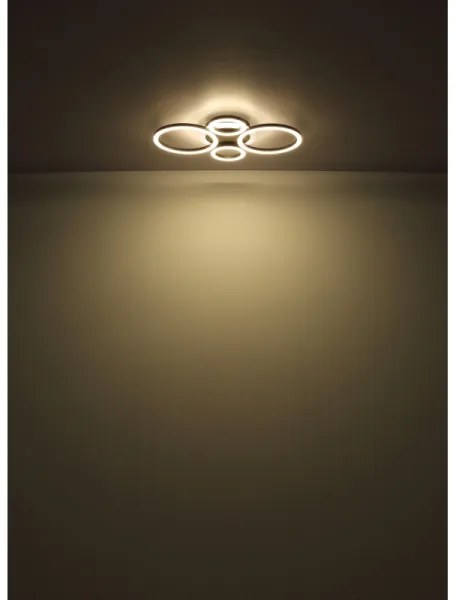 Globo 48039-40 - Lampada LED da soffitto LORETTA LED/40W/230V Ø35,5x53 cm nera