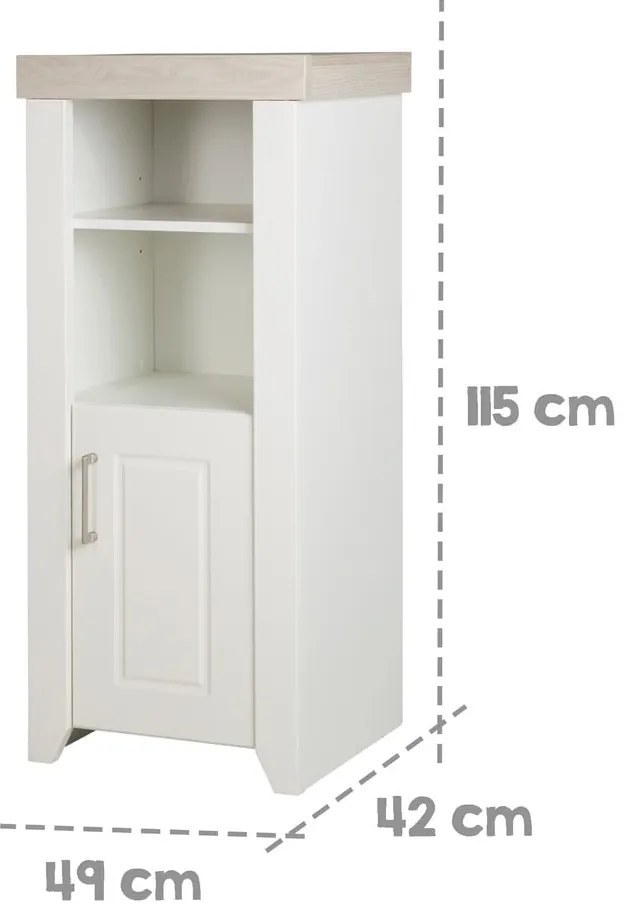 Libreria per bambini bianca 49x115 cm Felicia - Roba