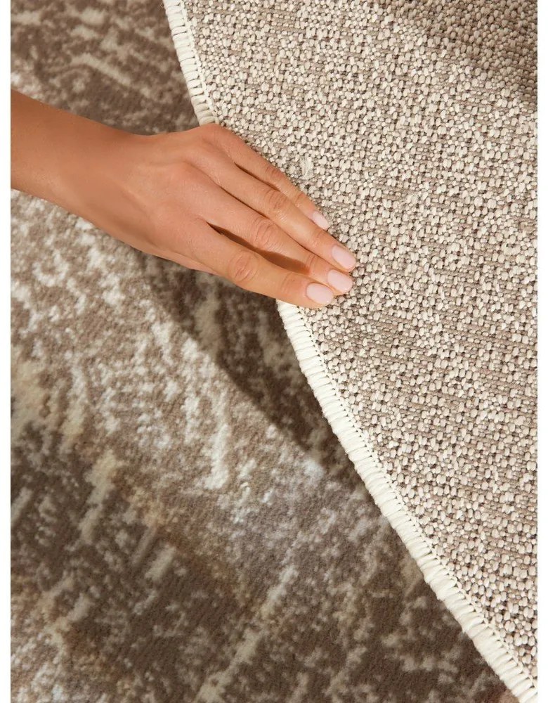 Tappeto rotondo beige/color crema ø 160 cm Gloria Cavallo – Hanse Home