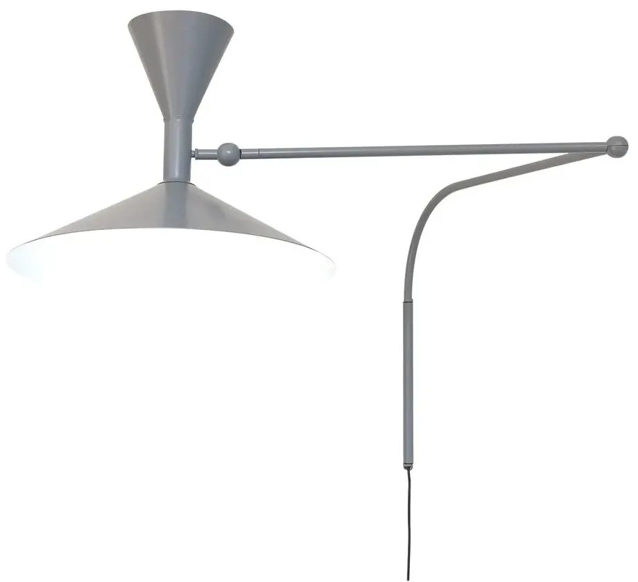 Lampe de Marseille Applique da Parete Matt Grey - Nemo Lighting