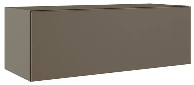 Mobile da bagno sospeso sotto lavabo L 100 x H 35 x P 45 cm marrone laccato opaco, 1 cassetto VISOBATH element